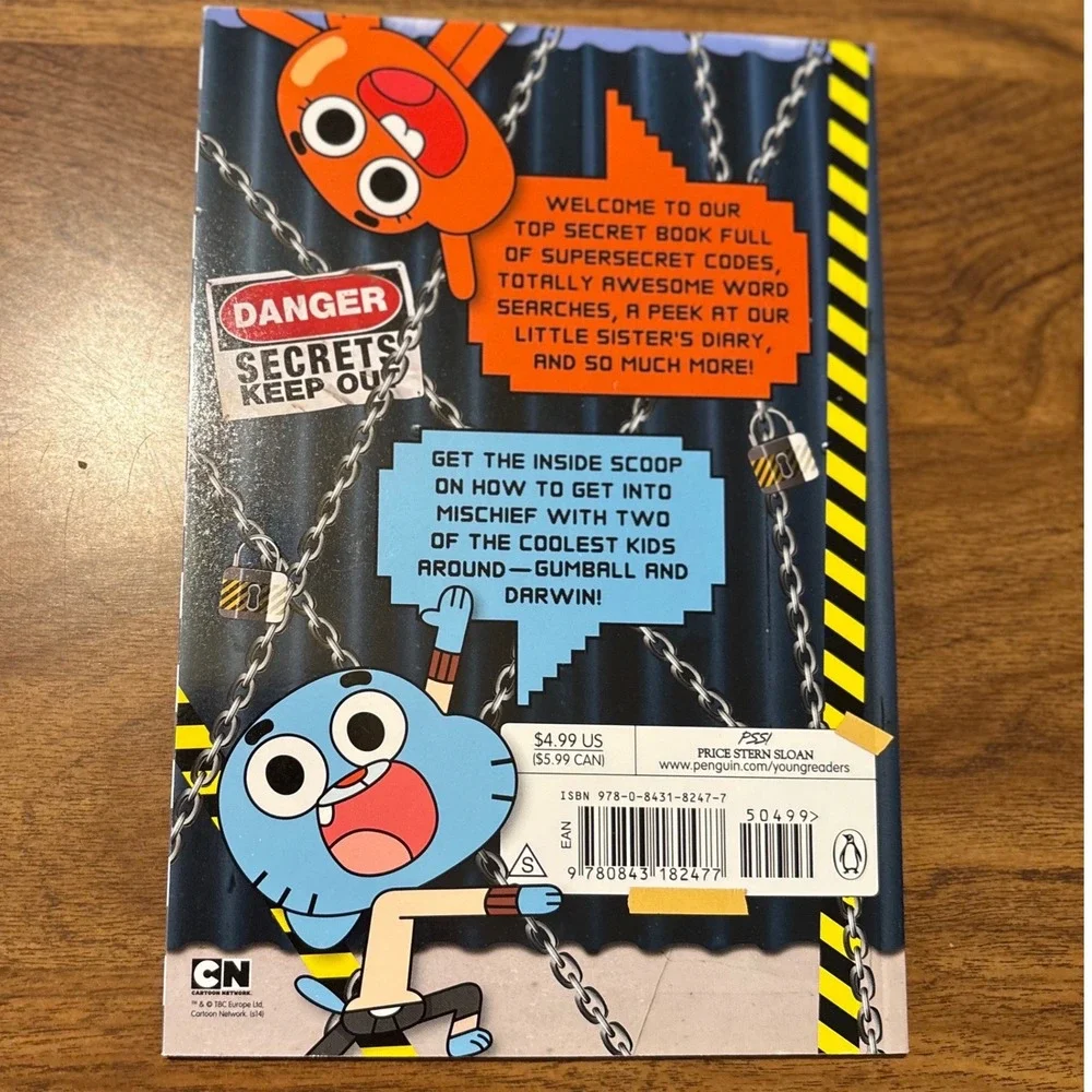 Amazing World of Gumball Totally Top Secret Quiz Activity Book Cartoon Network